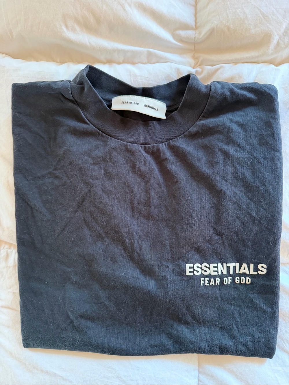 Fear of God Essentials Logo Graphic T-Shirt Black Small
